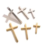 Wholesale Stainless Steel Cross Pendant Charm DIY Jewelry Accessories Gold Color Silver Color - Image 5
