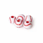Wholesale Acrylic Sports Ball Beads DIY Jewelry Making Bracelet Necklace Craft Supplies - Image 4