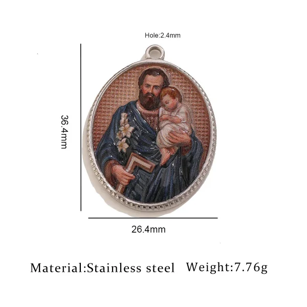 Wholesale Stainless Steel Oval Tag Pendant Charm Necklace DIY Jewelry Accessories Vintage Unisex