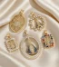 Wholesale Zinc Alloy Rhinestone Virgin Mary Pendant Charm Necklace DIY Jewelry Accessories Unisex