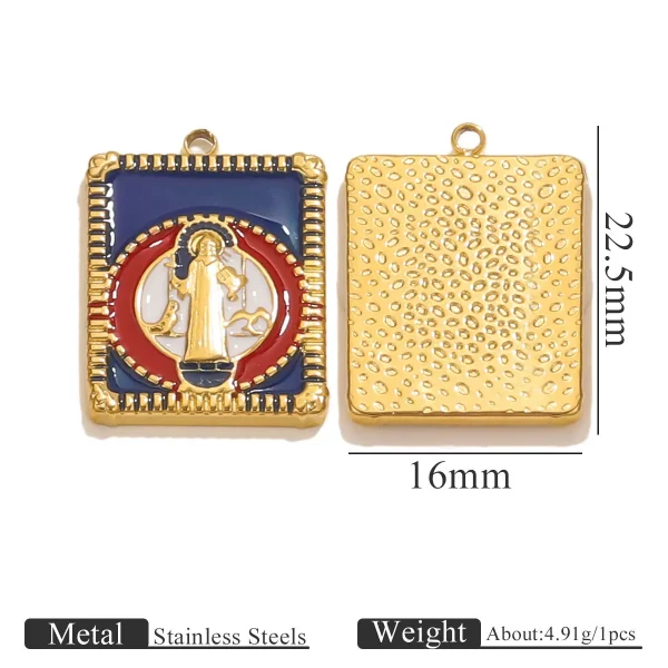 Wholesale Stainless Steel Pendant Charm Tag DIY Bracelet Necklace Jewelry Accessories European American Style