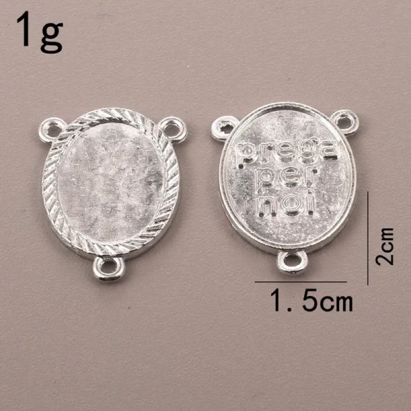 Wholesale Vintage Zinc Alloy Oval Pendant Charm Necklace DIY Jewelry Accessories