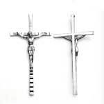 10.5CM*5.3CM Large-sized Zinc Alloy Jewelry Pendants Catholic Cross INRI Jesus Crucifix Pendant Wholesale - Image 5