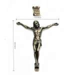 Mecrt Catholic Vintage Antique Bronze Jesus Corpus Figure Zinc Alloy Crucifix Parts with INRI for DIY Cross Ornament Wholesale - Image 3