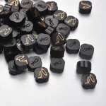 Wholesale Wood Carved Copper Inlay Pendant Charm Necklace DIY Rosary Accessories - Image 3