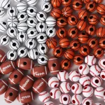 Wholesale Acrylic Sports Ball Beads DIY Jewelry Making Bracelet Necklace Craft Supplies