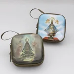 Catholic Rosary Box Pendant BoxCoin Purse Packaging Tin BoxStorage Case, Zipper Bag Luggage Charm - Image 4
