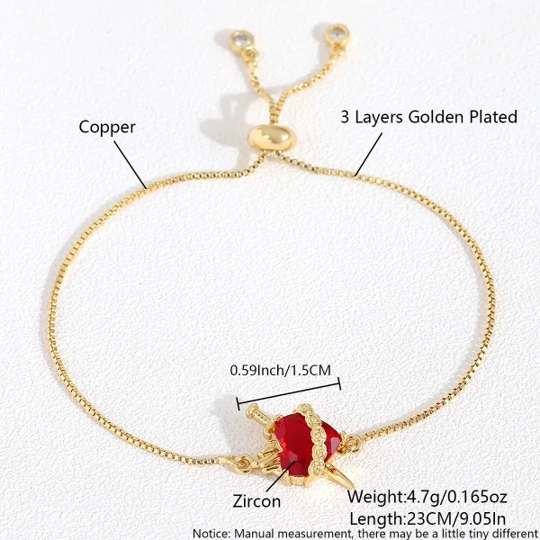 Wholesale Zinc Alloy Rhinestone Pendant Charm Bracelet Sweet Heart Cross Crown Jewelry Accessories