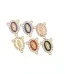 Hot-Selling Three-Way Religious Bracelet Necklace Center Piece Virgin Mary Colorful Inlaid Oval Holiday Gift Alloy Jewel
