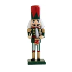Wholesale 16cm Wooden Nutcracker King Soldier Figurine Desktop Christmas Decoration Holiday Gift - Image 5