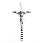 10.5CM*5.3CM Large-sized Zinc Alloy Jewelry Pendants Catholic Cross INRI Jesus Crucifix Pendant Wholesale