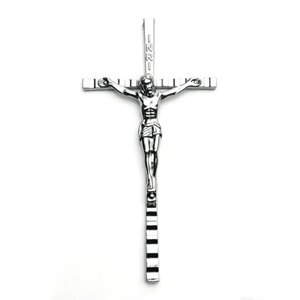 10.5CM*5.3CM Large-sized Zinc Alloy Jewelry Pendants Catholic Cross INRI Jesus Crucifix Pendant Wholesale
