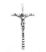 10.5CM*5.3CM Large-sized Zinc Alloy Jewelry Pendants Catholic Cross INRI Jesus Crucifix Pendant Wholesale