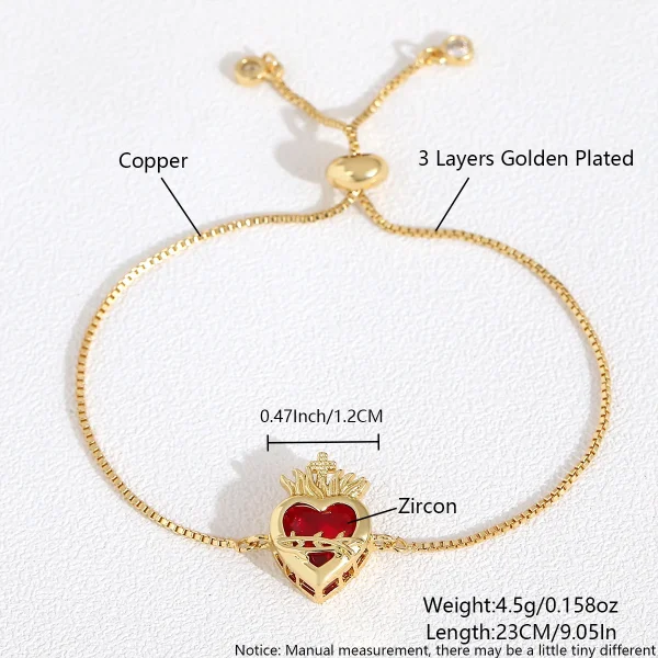 Wholesale Zinc Alloy Rhinestone Pendant Charm Bracelet Sweet Heart Cross Crown Jewelry Accessories