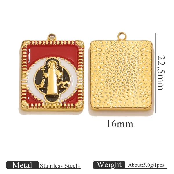 Wholesale Stainless Steel Pendant Charm Tag DIY Bracelet Necklace Jewelry Accessories European American Style