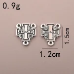 Wholesale Retail Cross-border Supply Religious Elliptical Three-way Pendant Zinc Alloy Bamboo Chain Hanging Beads Necklace - Image 6