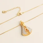 Wholesale Copper Alloy Virgin Mary Pendant Necklace Colorful Zircon Vintage Religious Jewelry - Image 6