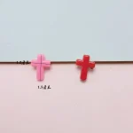 Wholesale Acrylic Cross Beads Charms DIY Bracelet Jewelry Making Accessories Mixed Color - Image 4