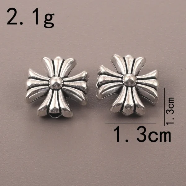 Wholesale Zinc Alloy Antique Silver Hollow Oval Spacer Beads Flat Beads DIY Bracelet Necklace Jewelry Making Accessories