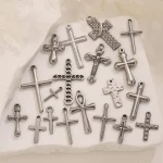 Wholesale Stainless Steel Cross Pendant Charm DIY Necklace Jewelry Accessories Punk Style Unisex - Image 3