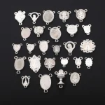 Wholesale Vintage Zinc Alloy Oval Pendant Charm Necklace DIY Jewelry Accessories - Image 3