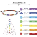 Wholesale Natural Stone Crystal Beaded Bracelet Adjustable Spiritual Healing Jewelry - Image 4