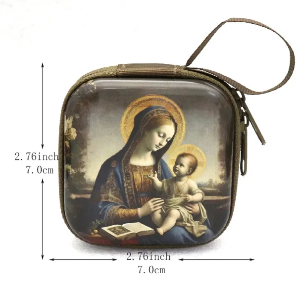 Wholesale Knitted Creative Pendant Coin Storage Pouch Party Gift Square Cartoon Backpack Charm