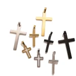 Wholesale Stainless Steel Cross Pendant Charm Necklace DIY Jewelry Accessories Unisex - Image 5