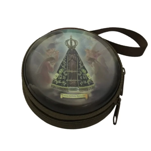 Catholic Rosary Box Pendant BoxCoin Purse Packaging Tin BoxStorage Case, Zipper Bag Luggage Charm