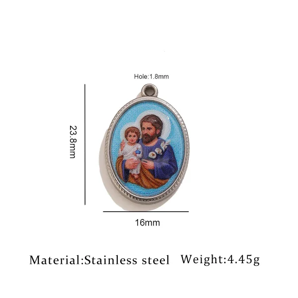 Wholesale Stainless Steel Oval Tag Pendant Charm Necklace DIY Jewelry Accessories Vintage Unisex