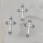 Wholesale Punk Vintage Cross Zinc Alloy Pendant Earring DIY Jewelry Accessories - Image 4