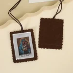 Factory Direct Sales Religious Children's Woven Labels Tags Customizable Text Patterns Clothing Accessories Textile Hang Tags - Image 3
