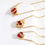 Wholesale Zinc Alloy Rhinestone Pendant Charm Bracelet Sweet Heart Cross Crown Jewelry Accessories - Image 3