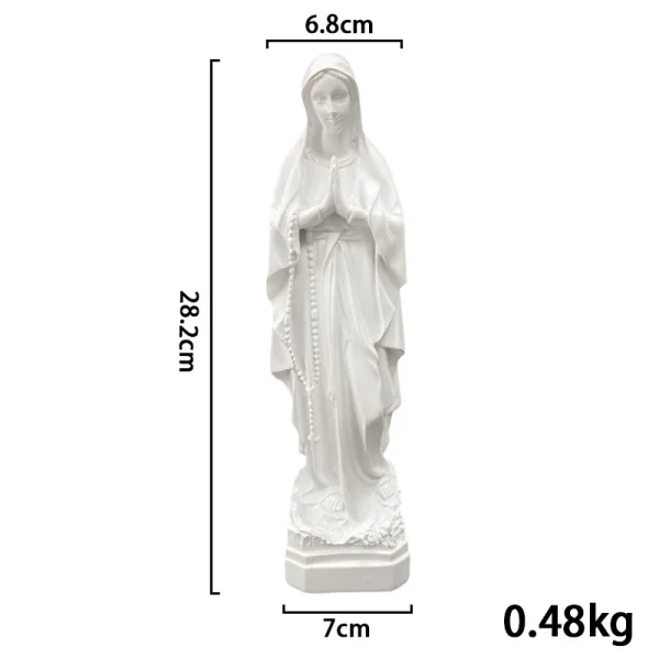 Mecrt Mexico Home Decoration of the Statue of the Virgin Mary Figures Porch Decoration Church Resin Crafts