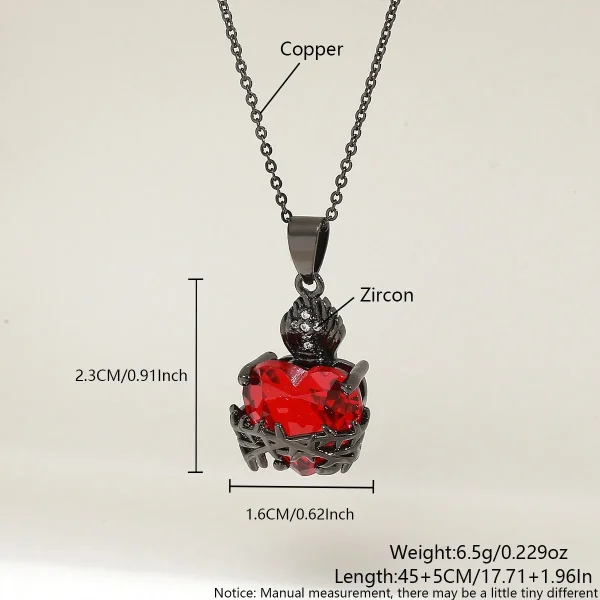 Wholesale Zinc Alloy Rhinestone Love Heart Pendant Necklace Gold Plated Fashion Jewelry