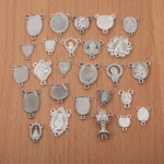 Wholesale Vintage Zinc Alloy Oval Pendant Charm Necklace DIY Jewelry Accessories - Image 2
