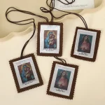 Factory Direct Sales Religious Children's Woven Labels Tags Customizable Text Patterns Clothing Accessories Textile Hang Tags - Image 2