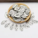 Wholesale Zinc Alloy Catholic Rosary Pendant Charm Necklace Bracelet DIY Jewelry Accessories