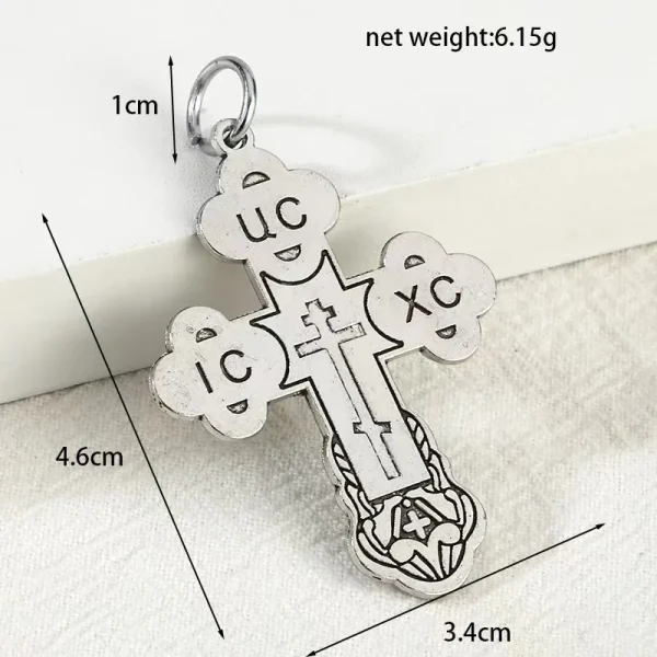 Retro Electroplating Keychain Accessories Metal Embossed Epoxy Creative Russia Design Religious Pendant Accessories Whol