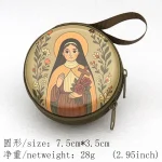 Catholic Rosary Pouch, Storage Bag Zipper case Jewelry Packaging Pendant Coin Storage Pouch Party Gift Cartoon Backpack - Image 6