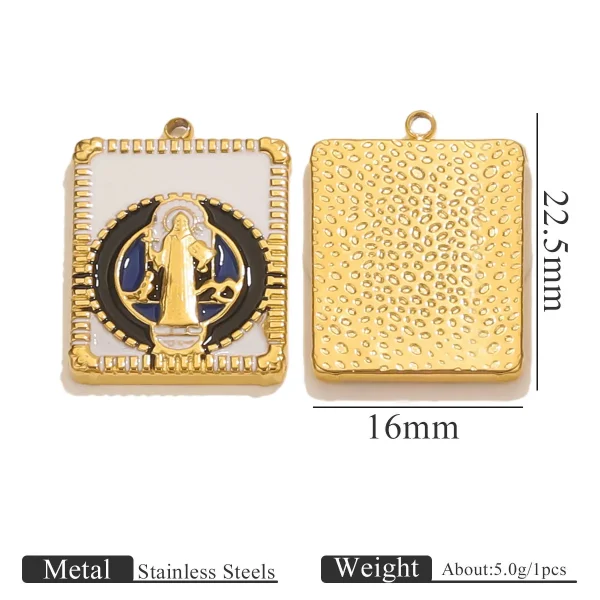 Wholesale Stainless Steel Pendant Charm Tag DIY Bracelet Necklace Jewelry Accessories European American Style