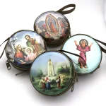 Catholic Rosary Box Pendant BoxCoin Purse Packaging Tin BoxStorage Case, Zipper Bag Luggage Charm - Image 3