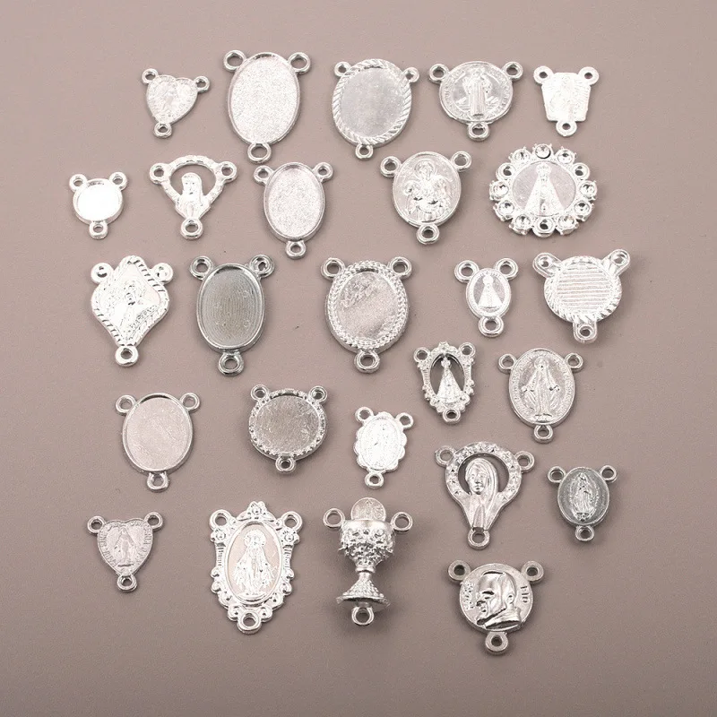 H990da076075d42d5bf312ab74d245693Y Wholesale Vintage Zinc Alloy Oval Pendant Charm Necklace DIY Jewelry Accessories - Image 1