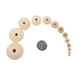Sold By Kilogram Natural Wood Round Loose Beads 6/8/10mm Brown DIY Jewelry Craft Accessories Wholesale - Image 5