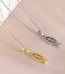 Wholesale Zinc Alloy Gold Plated Fish Pendant Necklace DIY Jewelry Accessories Unisex