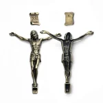 Mecrt Catholic Vintage Antique Bronze Jesus Corpus Figure Zinc Alloy Crucifix Parts with INRI for DIY Cross Ornament Wholesale - Image 6