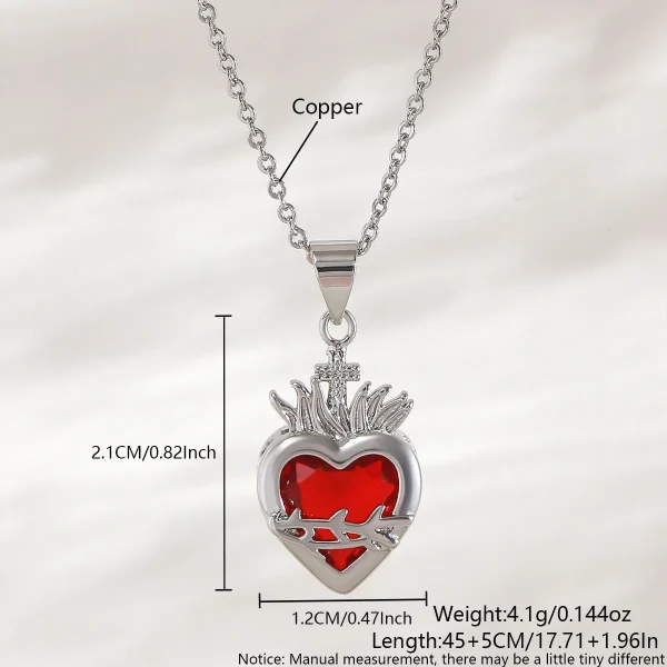 Wholesale Zinc Alloy Rhinestone Love Heart Pendant Necklace Gold Plated Fashion Jewelry