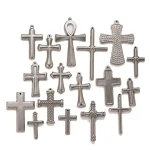 Wholesale Stainless Steel Cross Pendant Charm Necklace DIY Jewelry Accessories Unisex - Image 5