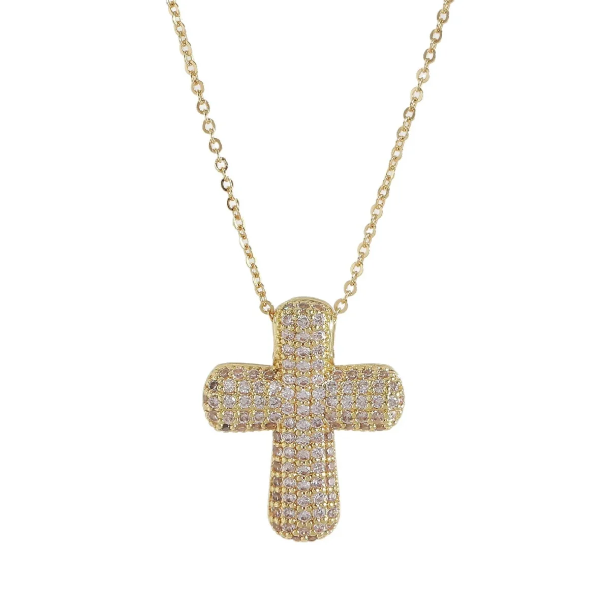 Wholesale Zinc Alloy Rhinestone Cross Pendant Necklace DIY Jewelry Accessories Eco Friendly - Image 5