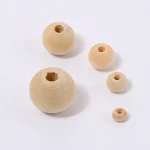 Sold By Kilogram Natural Wood Round Loose Beads 6/8/10mm Brown DIY Jewelry Craft Accessories Wholesale - Image 4